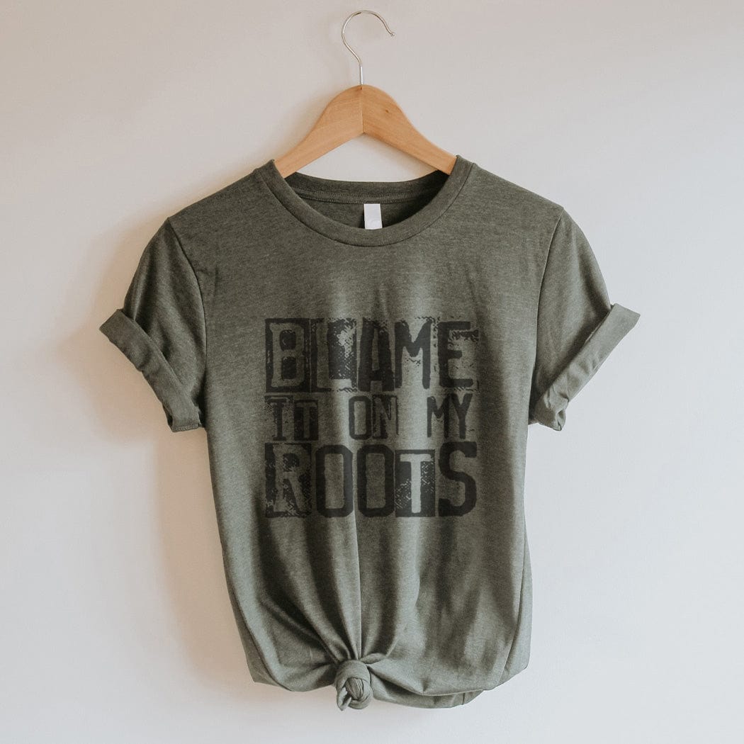 Blame It On My Roots Graphic T-Shirt - WE156