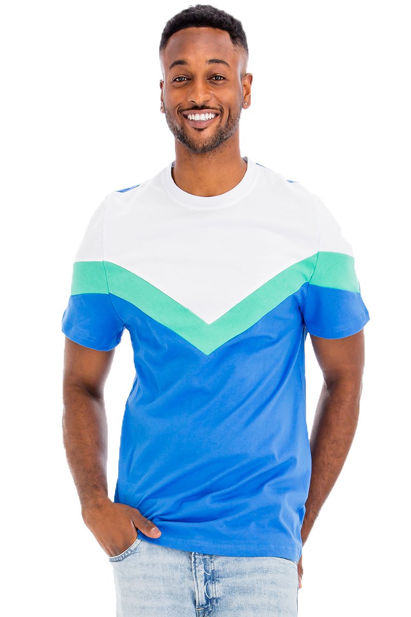 CHEVRON COLORBLOCK  TSHIRT