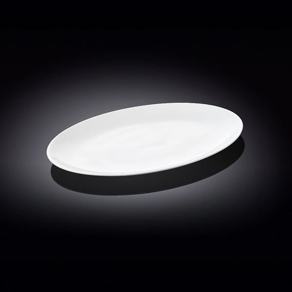 Wilmax Fine Porcelain White Oval Plate / Platter 12" | 30.5 Cm