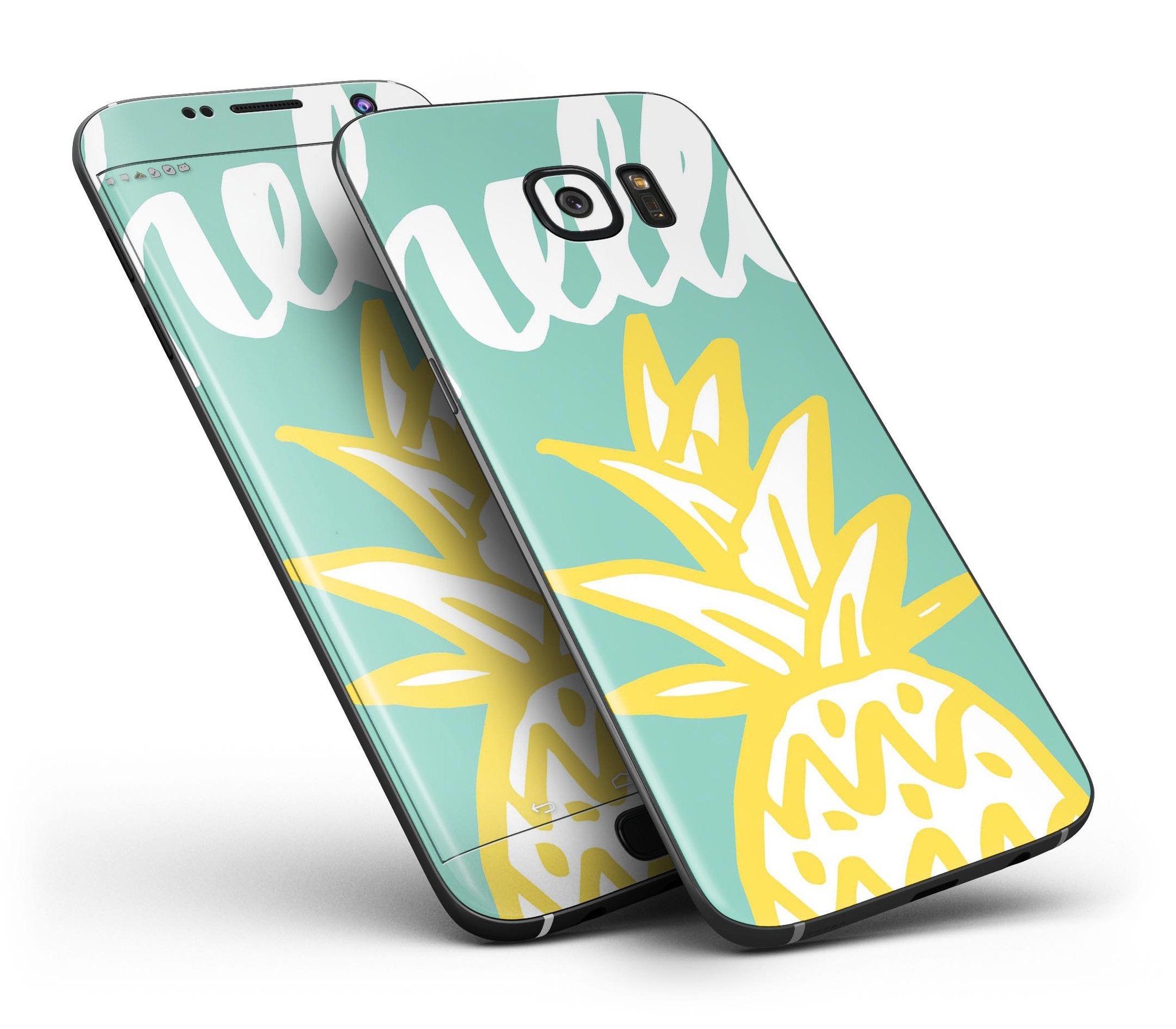 Well Hello Pineapple - Full Body Skin-Kit for the Samsung Galaxy S7 or