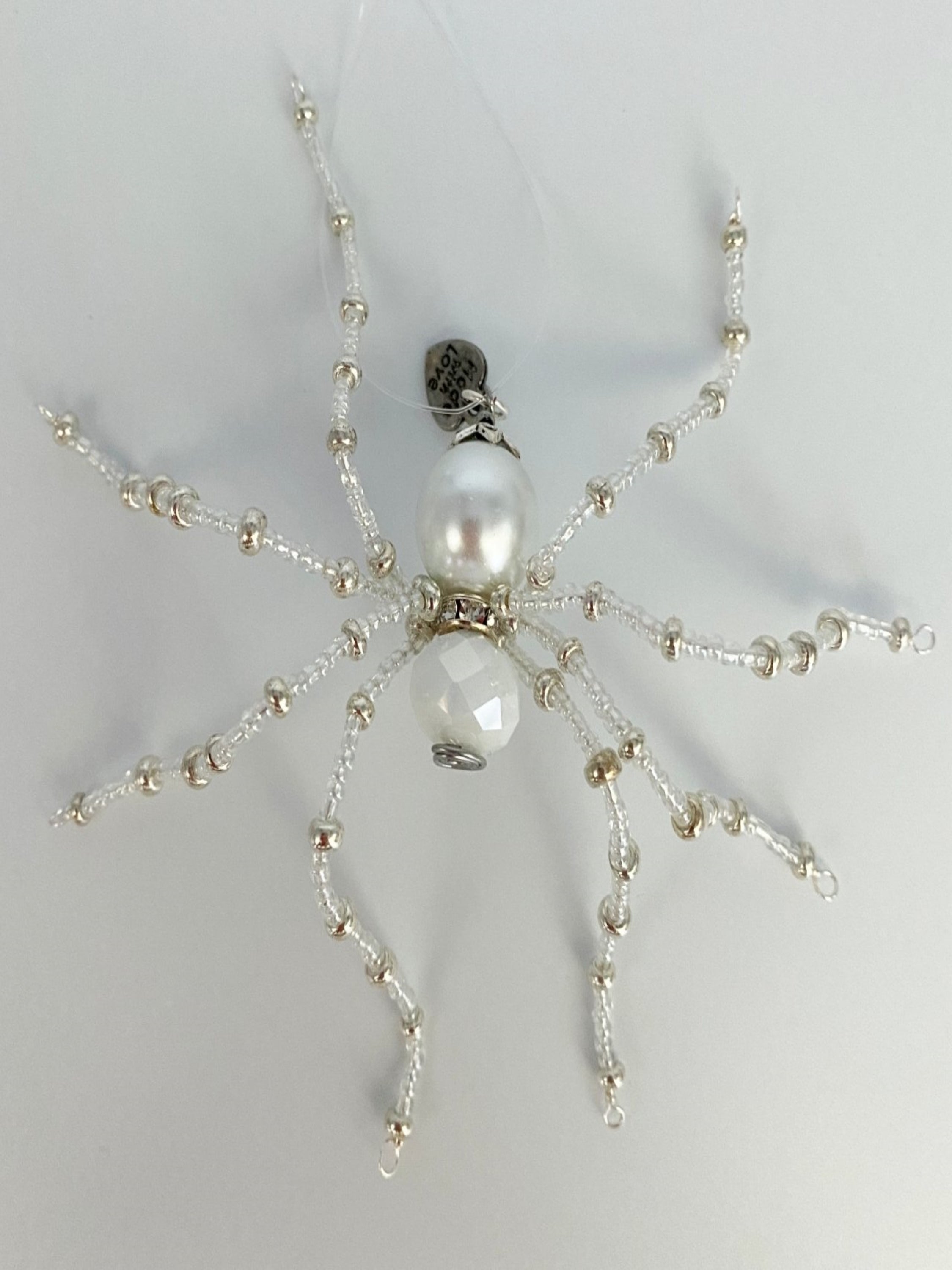 White and SilverChristmas Spider