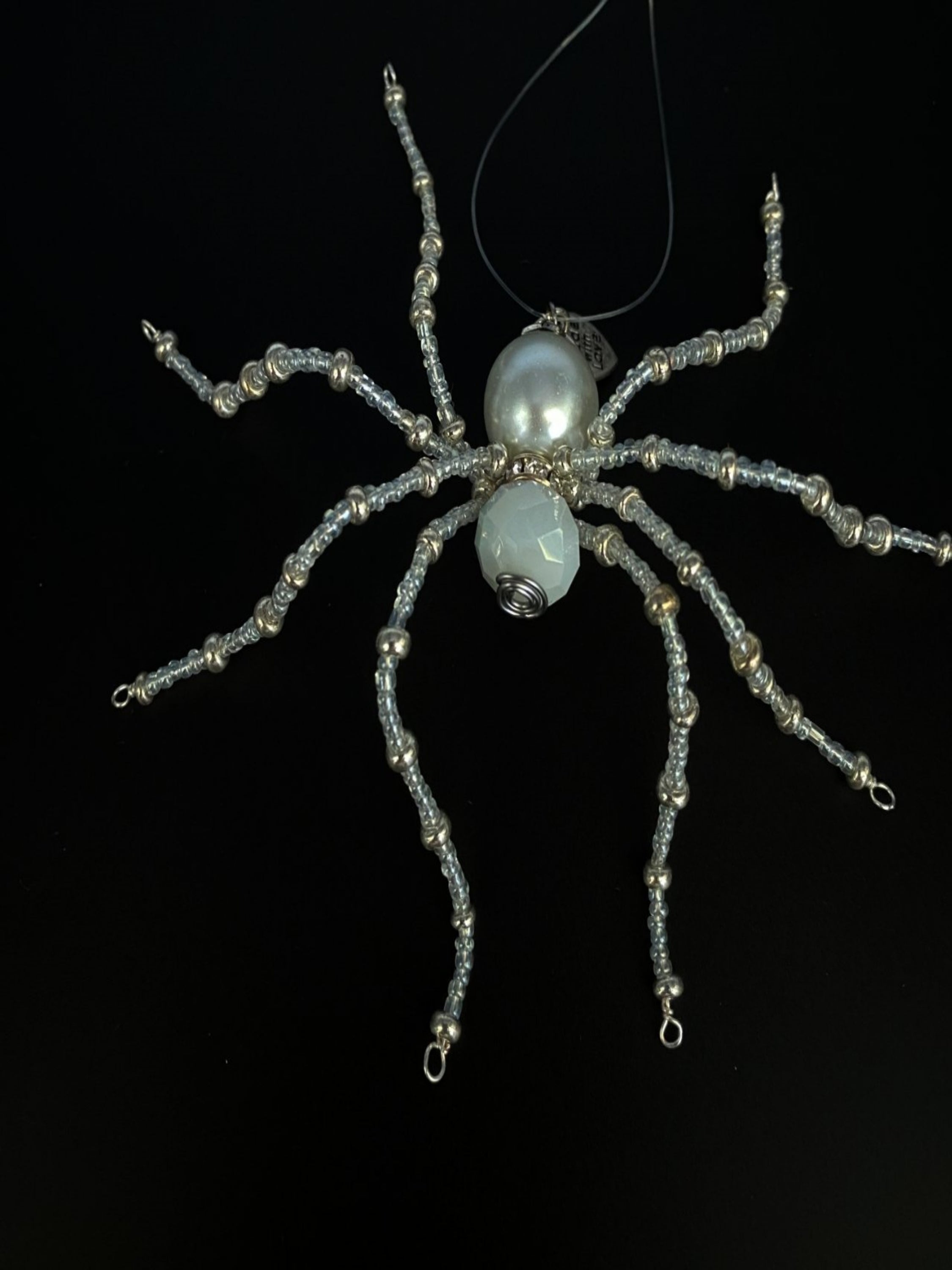 White and SilverChristmas Spider