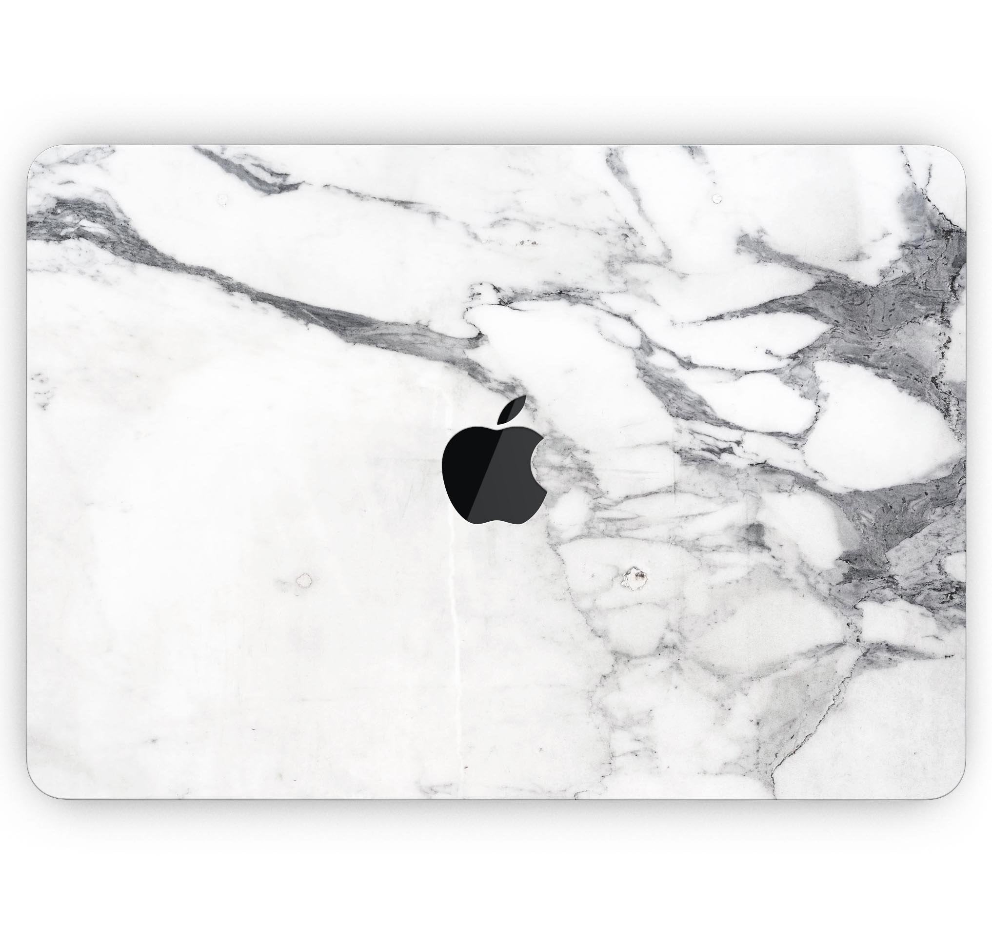 White & Grey Marble Surface V3 - Skin Decal Wrap Kit Compatible with