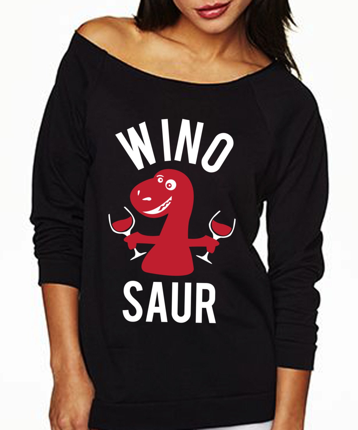 WINO SAUR Off-Shoulder Sweater