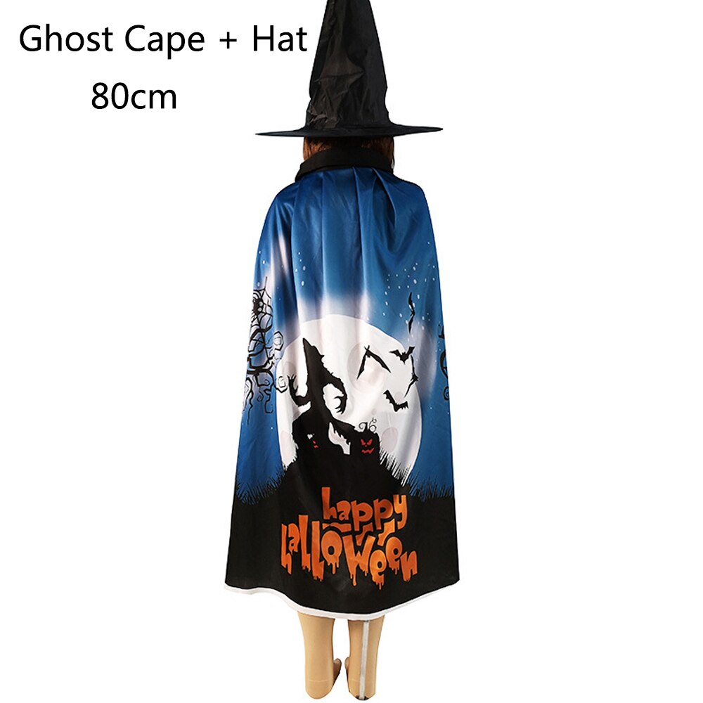 Woman Halloween Pumpkin Print Cloak Manteau Cape - Zomdo Marketplace | Zomdo.com