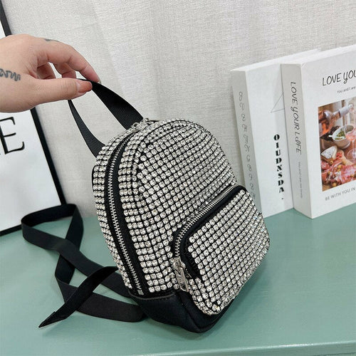 Mini Backpack Women's Fashion Bags 2022 Luxury Artificial Diamond