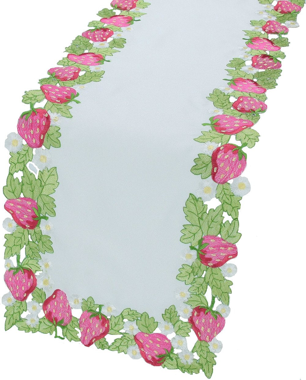 XD8172 Strawberry Patch Table Runner | Pink Leto