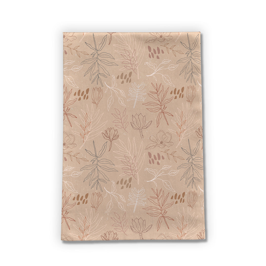 Desert Leaf Tea Towel