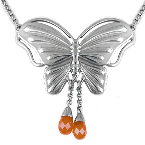 Carpe Diem - Butterfly with Agate Necklace