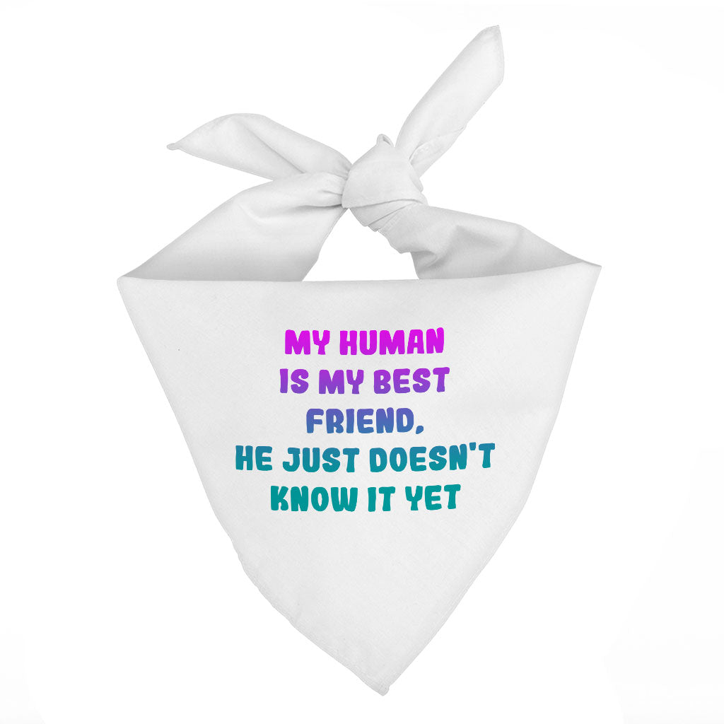 Cute Design Pet Bandana - Creative Dog Bandana - Quote Pet Scarf