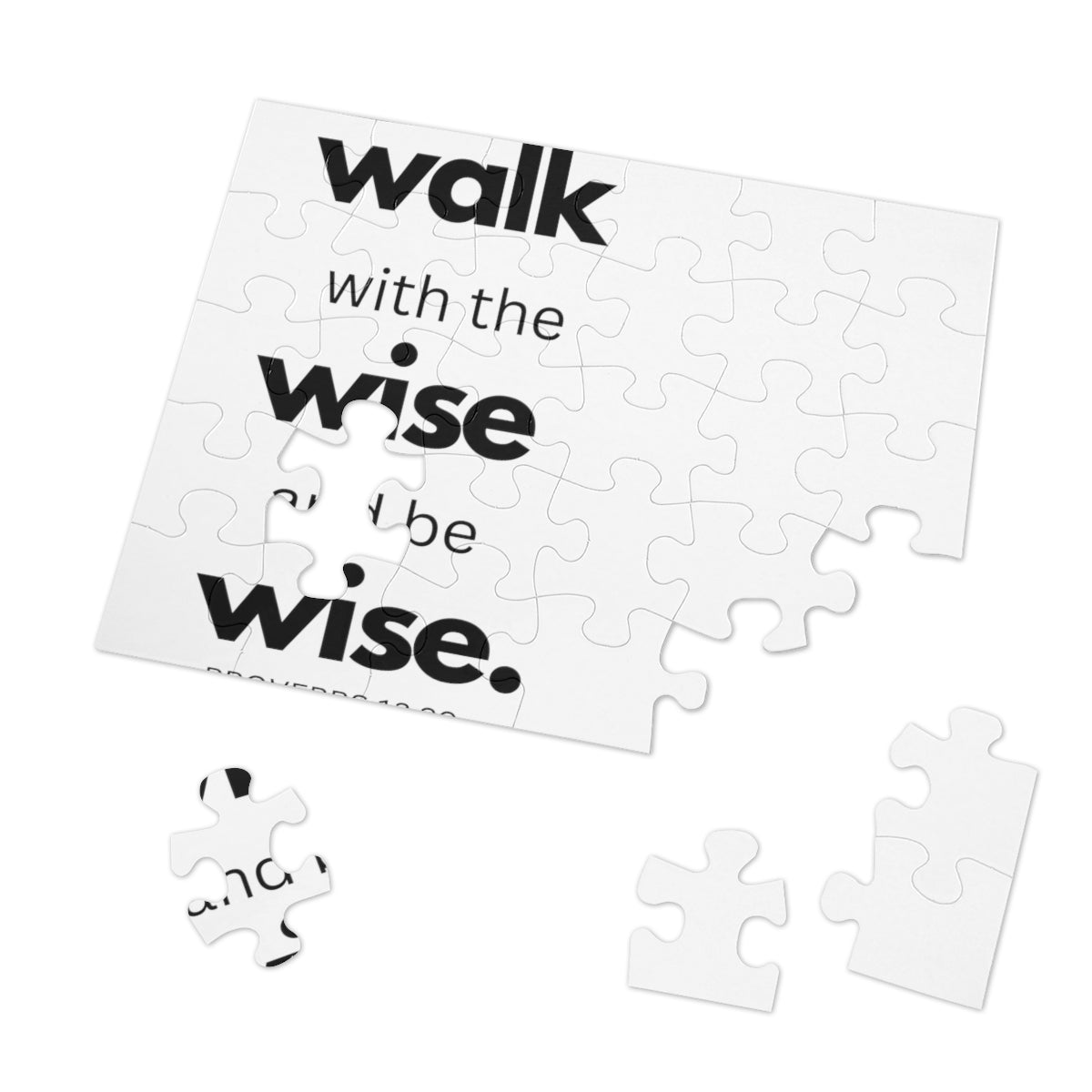 Home Decor, Puzzle Print for Children or Adults, Walk With The Wise