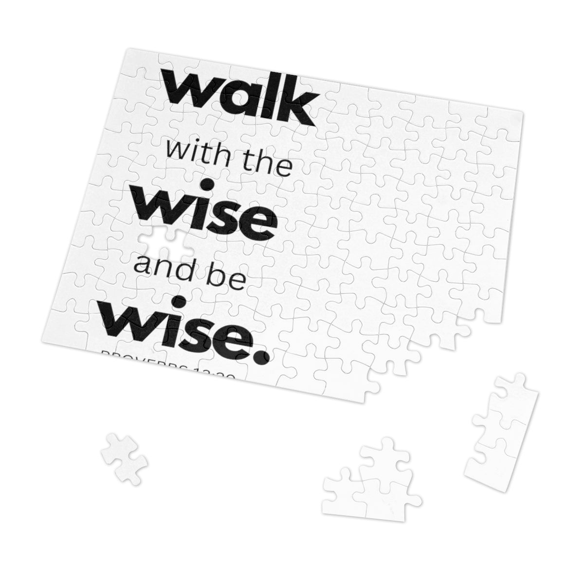 Home Decor, Puzzle Print for Children or Adults, Walk With The Wise