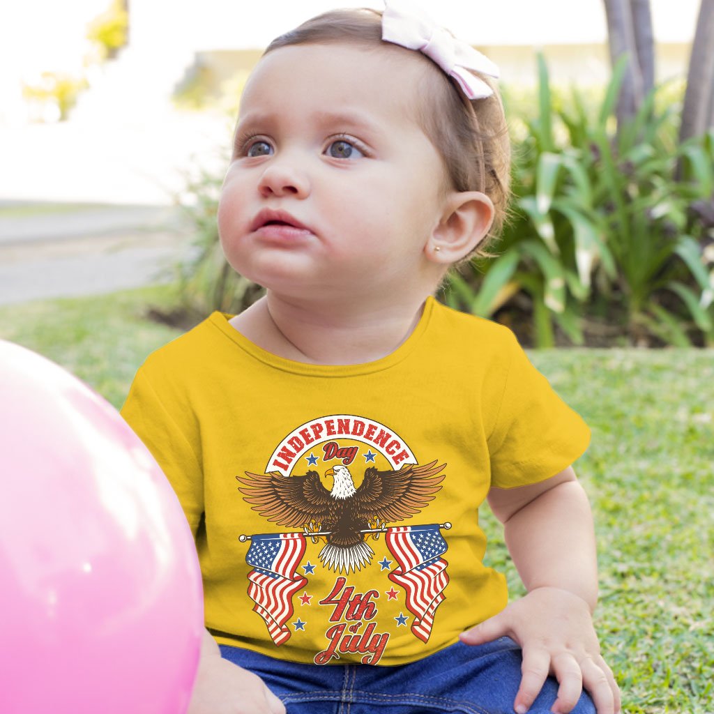 Baby Independence Day 4th of July T-Shirt - Independence Day T-Shirts - Patriotic USA T-Shirt