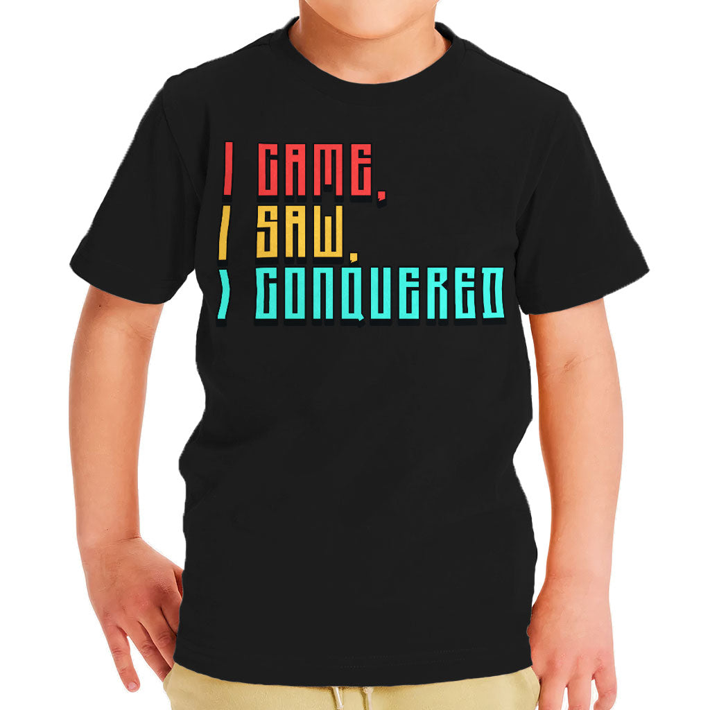 I Came I Saw I Conquered Toddler T-Shirt - Cool Kids' T-Shirt - Best Selling Tee Shirt for Toddler