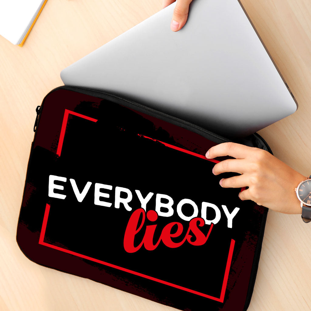 Everybody Lies MacBook Pro 16" Two-Sided Sleeve - Printed Laptop Sleeve - Trendy MacBook Sleeve