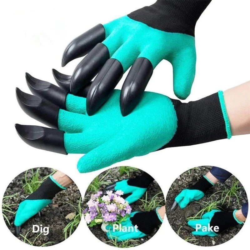 Multi-Functional Waterproof Garden Gloves with Claws for Planting and Digging