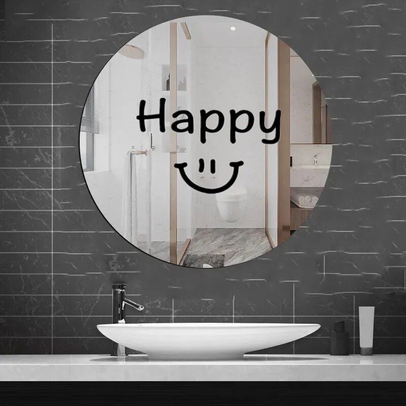 Acrylic Large Happy Smile Mirror