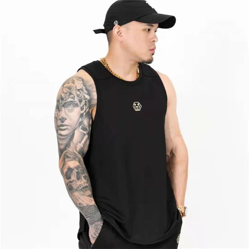 Men's Gym Essential Stringer Tank Top