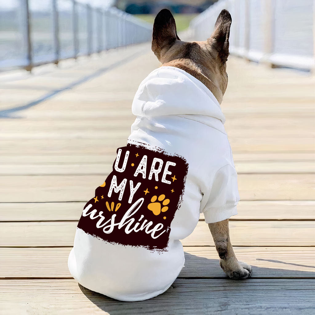 Cute Quote Dog Hoodie - Furshine Dog Coat - Text Design Dog Clothing