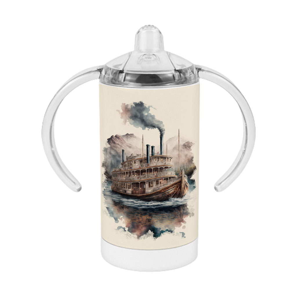 Ship Design Sippy Cup - Cool Baby Sippy Cup - Printed Sippy Cup