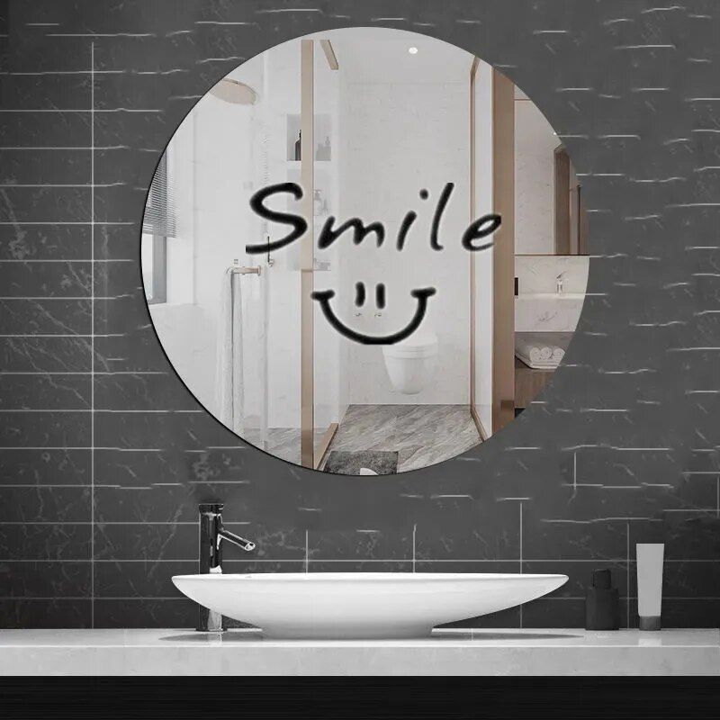 Acrylic Large Happy Smile Mirror