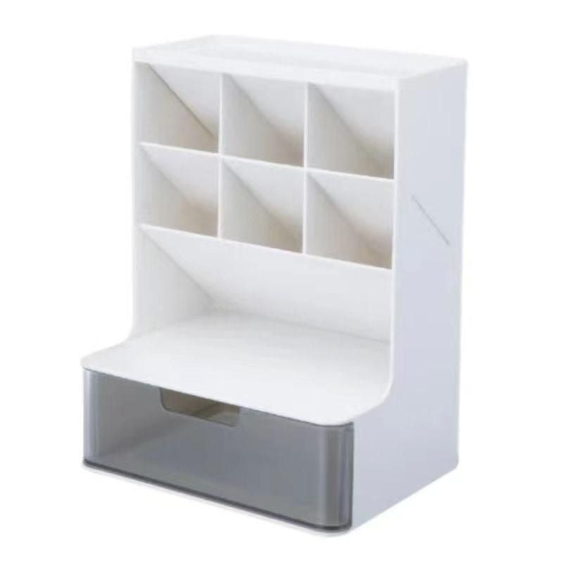 Elegant Desk Organizer: Multi-Functional Office & Cosmetic Storage Rack