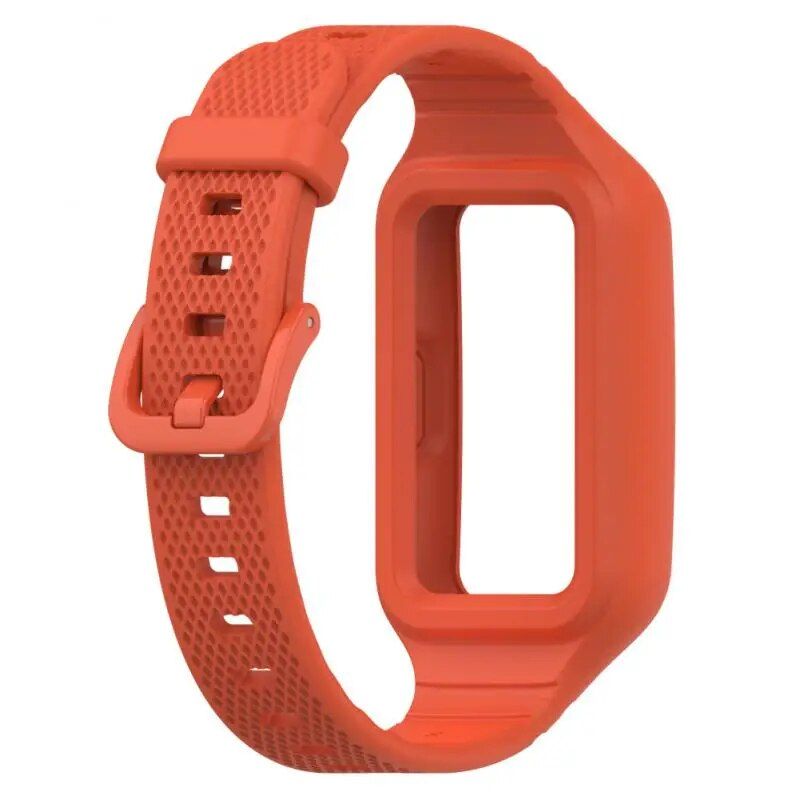 Waterproof Silicone Watch Strap for Smart Fitness Bands – Vibrant & Durable