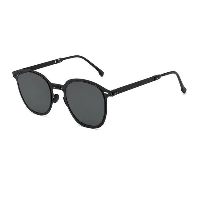 Stylish Foldable Unisex Sunglasses - UV400 Protection, Alloy Frame, Casual Eyewear