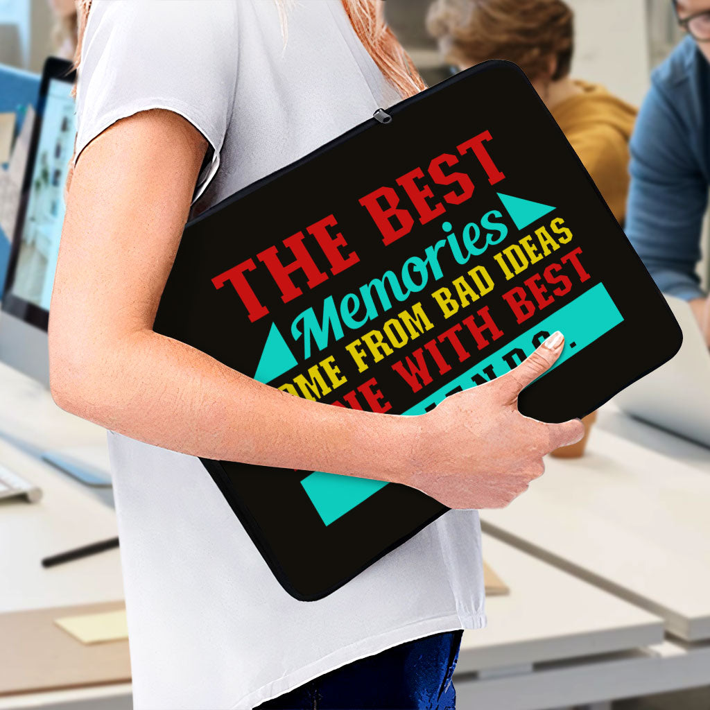 Best Friend Quotes MacBook Pro 16" Two-Sided Sleeve - Funny Design Laptop Sleeve - Graphic MacBook Sleeve