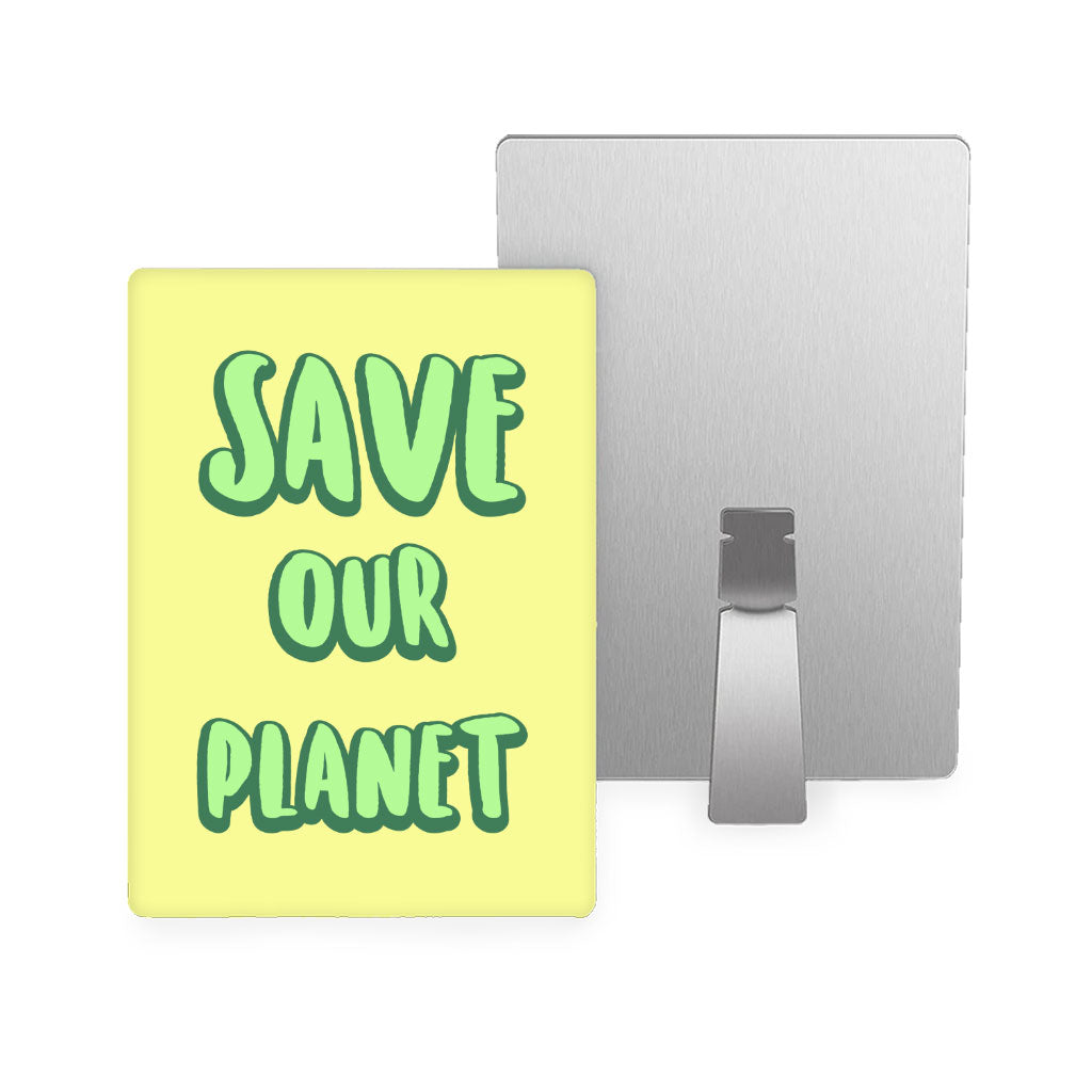 Save the Planet Metal Photo Prints - Earth Day Decor Pictures - Trendy Decor Pictures