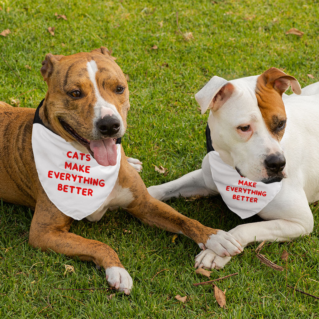 Cool Funny Pet Bandana Collar - Funny Cat Quote Scarf Collar - Cute Dog Bandana