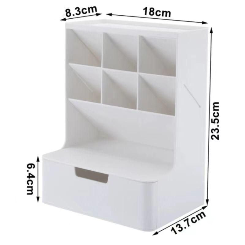 Elegant Desk Organizer: Multi-Functional Office & Cosmetic Storage Rack