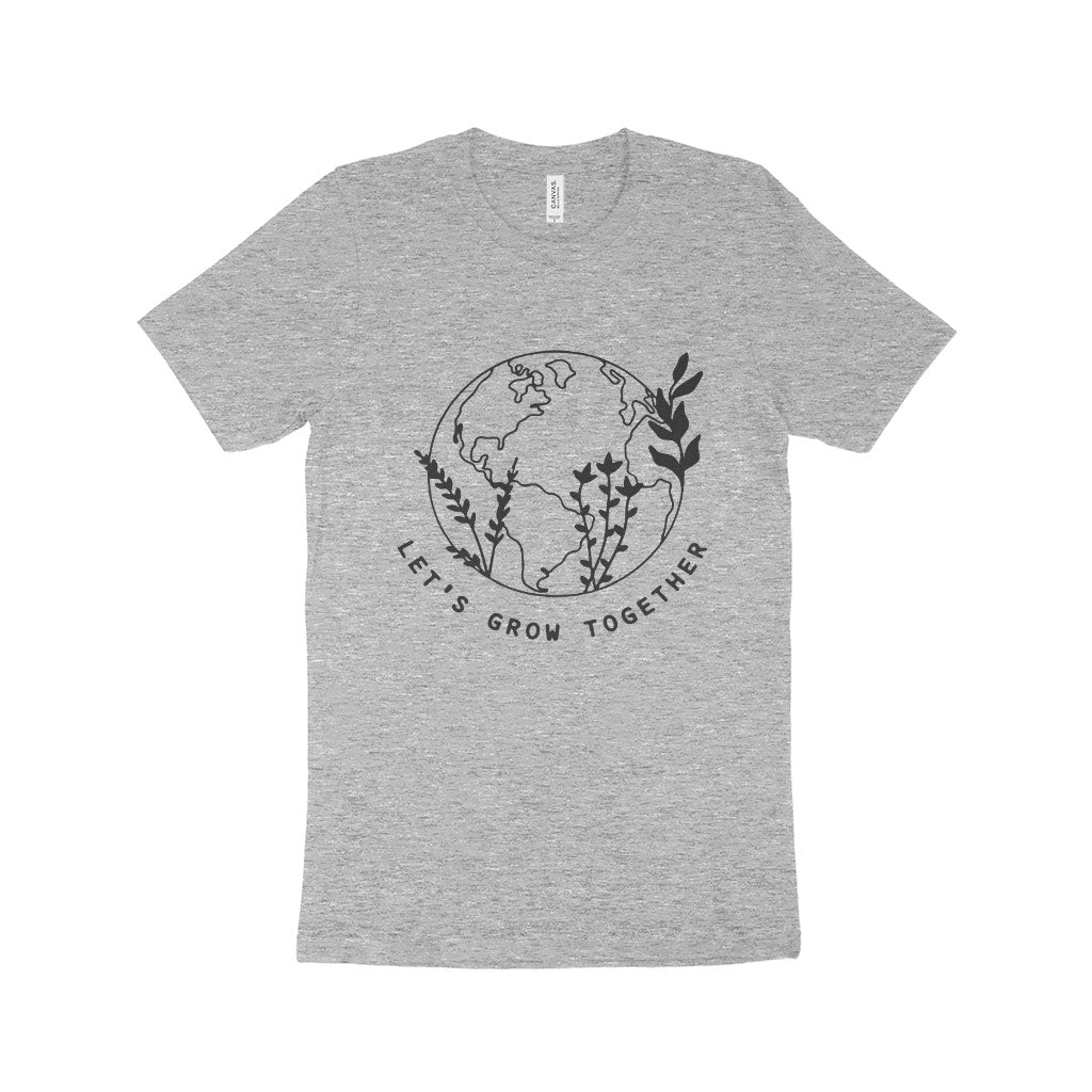 Let's Grow Together Unisex Jersey T-Shirt Made in USA