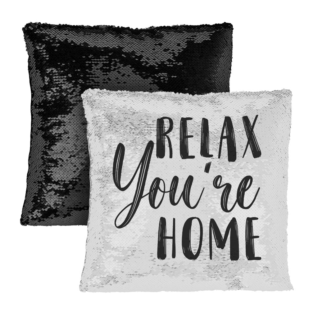 Relax Sequin Pillow Case - Best Design Pillow Case - Printed Pillowcase