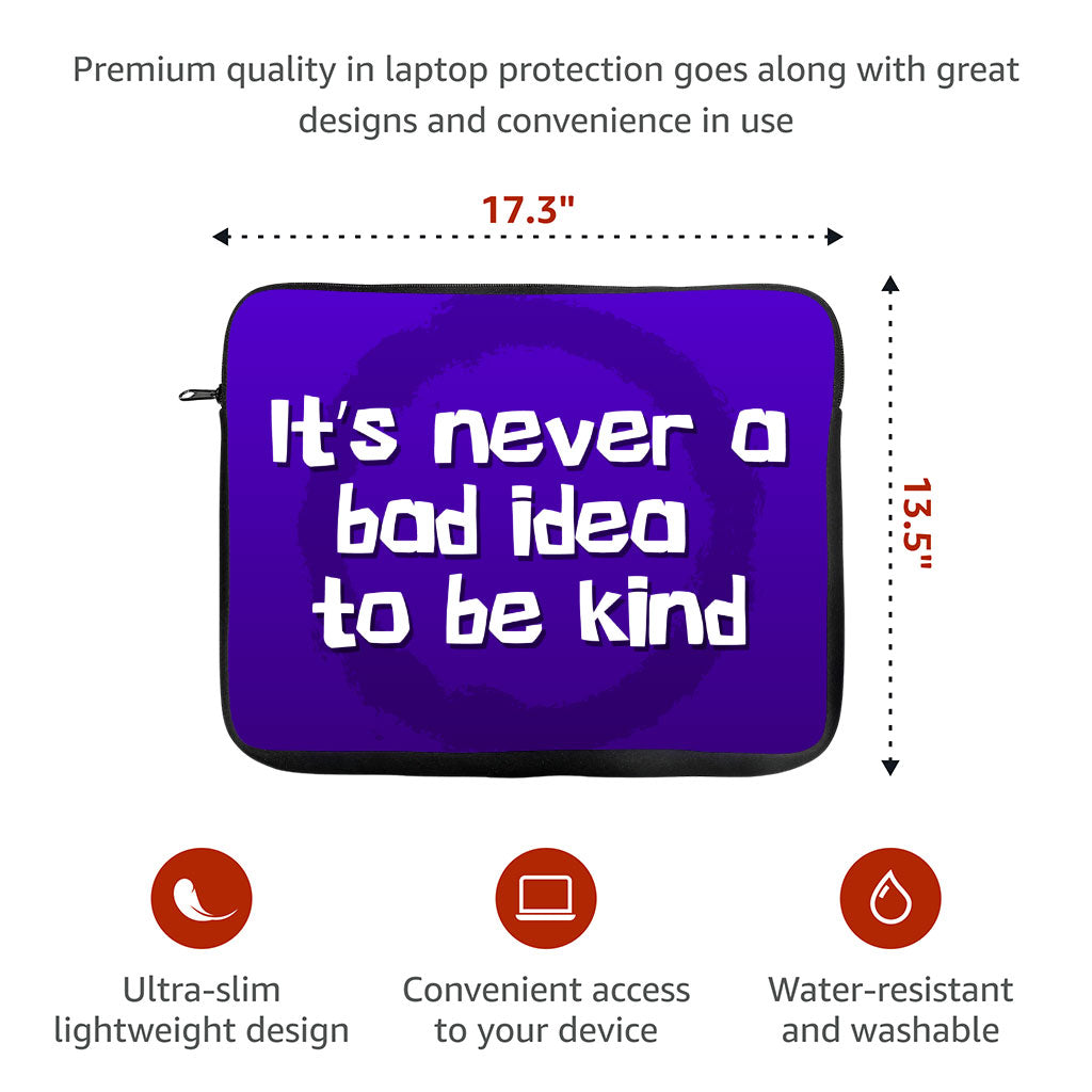 Quote MacBook Pro 16" Two-Sided Sleeve - Cute Laptop Sleeve - Printed MacBook Sleeve