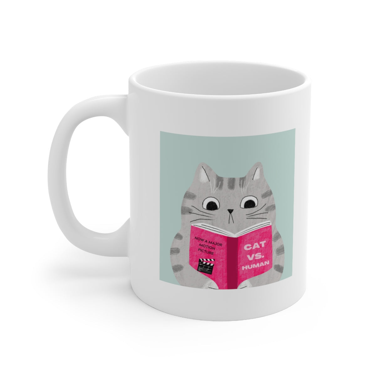 Cat Vs. Human Funny Mug