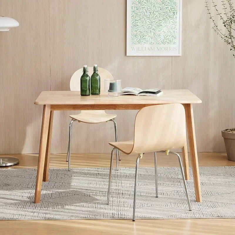 Elegant Mid-Century Modern Oak Dining Table