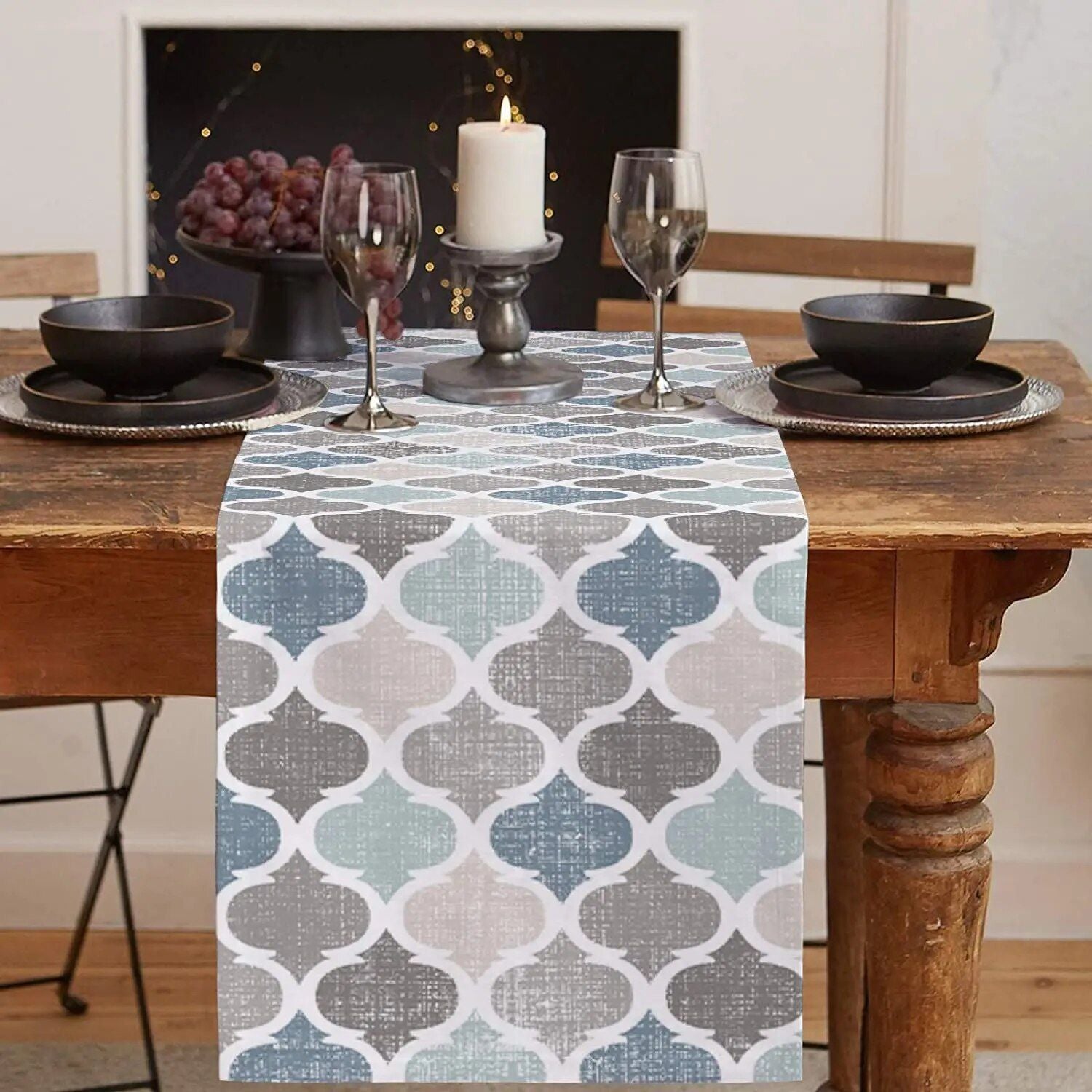 Elegant Table Runner for Modern Home and Event Decor