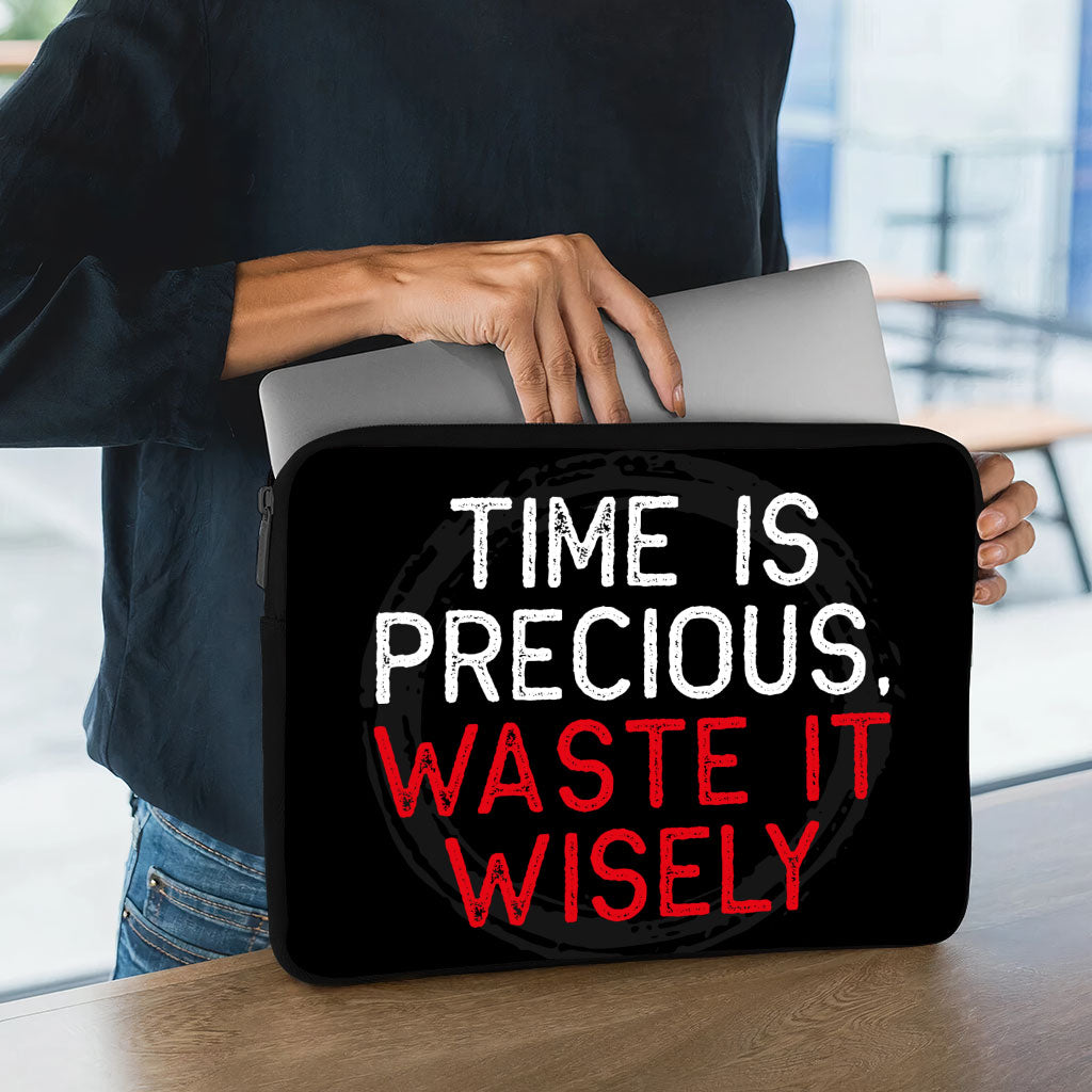 Printed Quote Dell 16" Two-Sided Sleeve - Cool Laptop Sleeve - Trendy Laptop Sleeve with Zipper