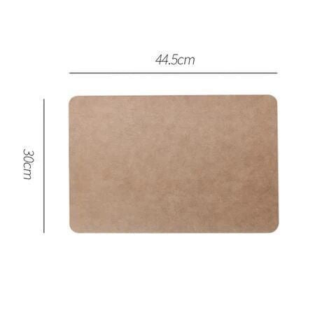 Elegant Heat-Resistant Leather Placemats for Home and Cafe