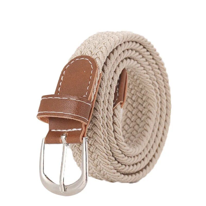 2023 Trendy Unisex Canvas Belt with Metal Alloy Pin Buckle for Casual and Formal Attire