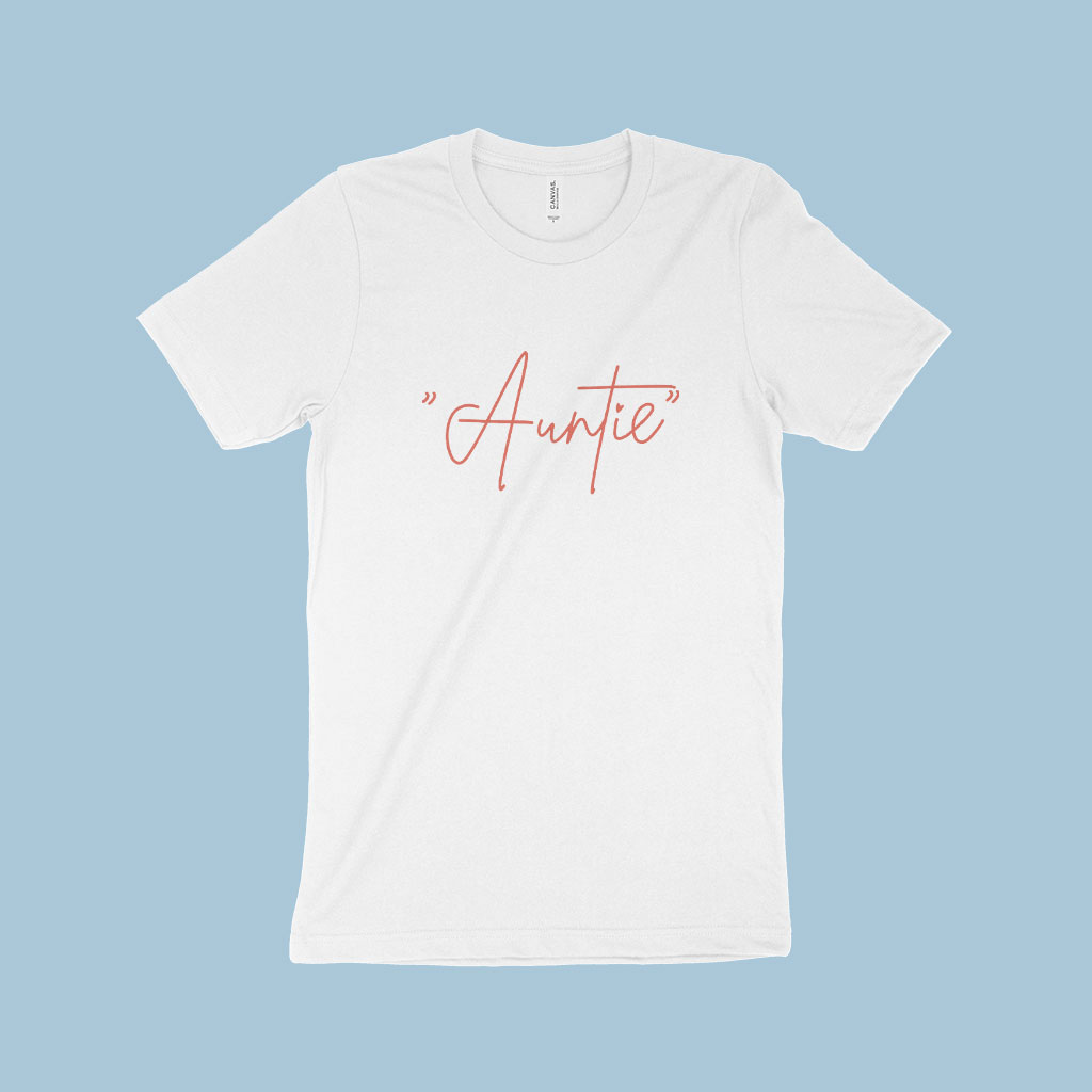 Auntie Women’s Jersey T-Shirt Made in USA