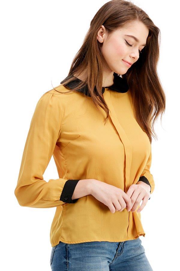 Peterpan Colored Long Sleeve Blouse