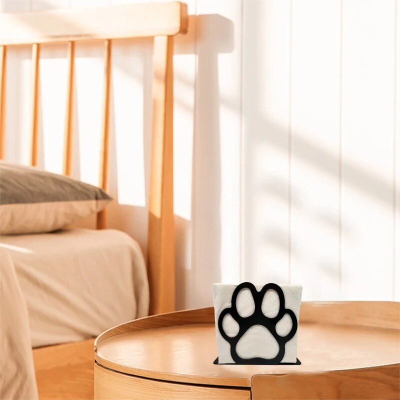 Chic Bearpaw Iron Napkin Holder - Rustproof and Decorative Tissue Dispenser for Home & Office