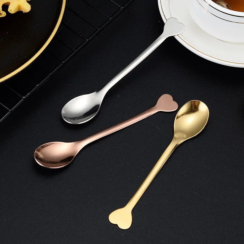 Stainless Steel Love Handle Coffee & Tea Spoon