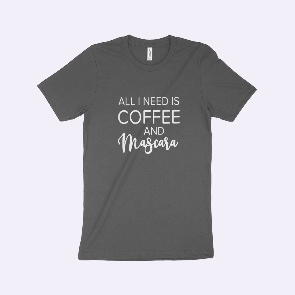 All I Need is Coffee Women’s Jersey T-Shirt Made in USA