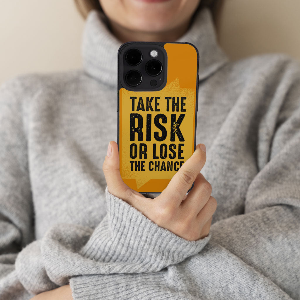 Take the Risk iPhone 14 Pro Case - Cool Phone Case for iPhone 14 Pro - Trendy iPhone 14 Pro Case