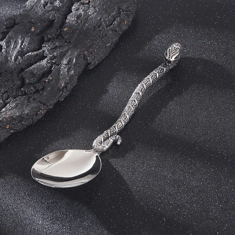 Engraved Spirit Snake Stainless Steel Tableware Set