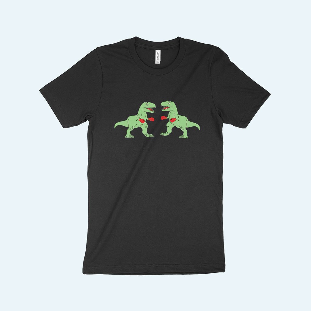 Boxing Dinosaur T-Shirt Made in USA