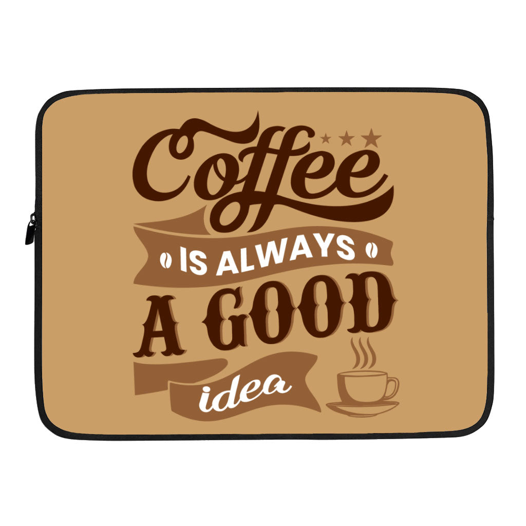 Coffee Dell 16" Sleeve - Creative Laptop Sleeve - Themed Laptop Sleeve with Zipper